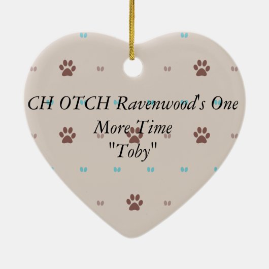 Bouvier des Flandres Keramikornament (Hinten)