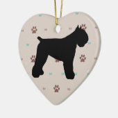 Bouvier des Flandres Keramikornament (Links)