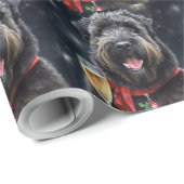 Bouvier des Flandres Neues Jahr Geschenkpapier (Rolleneckpunkt)