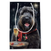 Bouvier des Flandres Neues Jahr Mittlere Geschenktüte (Vorderseite)