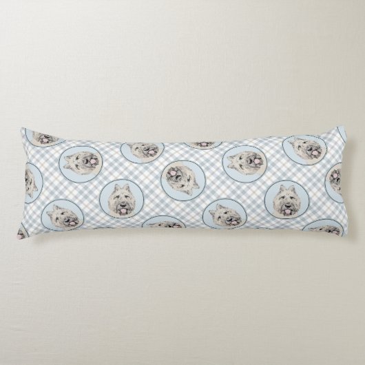 Bouvier des Flandres Painting Fawn Brindle Dog Kun Seitenschläferkissen (Vorderseite)