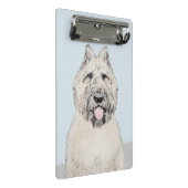 Bouvier des Flandres Painting - Original Dog Art Mini Klemmbrett (Schrägansicht)