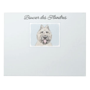 Bouvier des Flandres Painting - Original Dog Art Notizblock