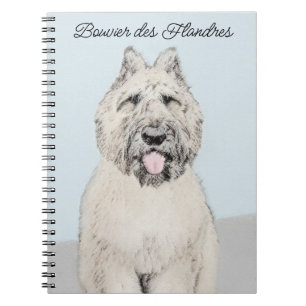 Bouvier des Flandres Painting - Original Dog Art Notizblock