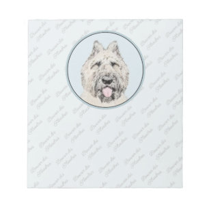 Bouvier des Flandres Painting - Original Dog Art Notizblock