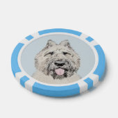 Bouvier des Flandres Painting - Original Dog Art Pokerchips (Einzeln)