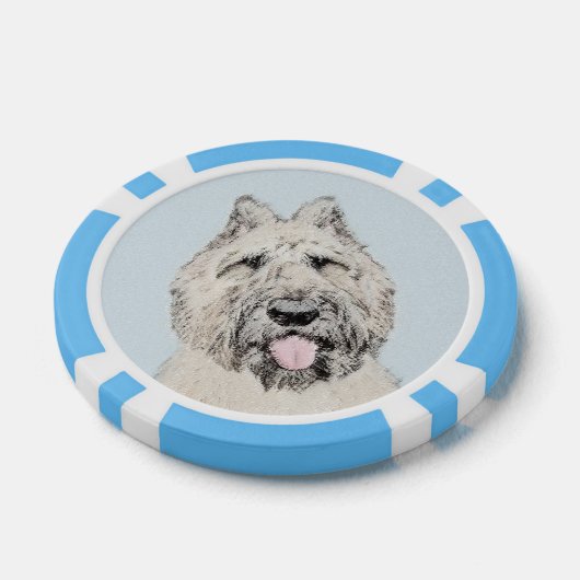 Bouvier des Flandres Painting - Original Dog Art Pokerchips (Einzeln)