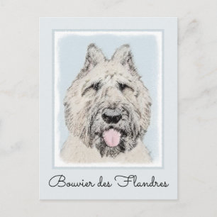 Bouvier des Flandres Painting - Original Dog Art Postkarte