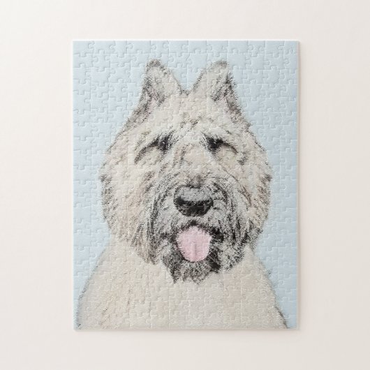 Bouvier des Flandres Painting - Original Dog Art Puzzle (Vertikal)
