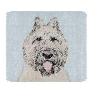 Bouvier des Flandres Painting - Original Dog Art Schneidebrett