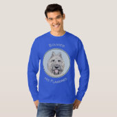 Bouvier des Flandres Painting - Original Dog Art T-Shirt (Vorne ganz)
