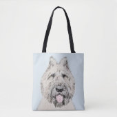Bouvier des Flandres Painting - Original Dog Art Tasche (Vorderseite)