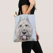 Bouvier des Flandres Painting - Original Dog Art Tasche (Von Nahem)