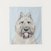 Bouvier des Flandres Painting - Original Dog Art Wandteppich (Vorderseite)