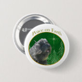 Bouvier Des Flandres Peace Button (Vorne & Hinten)