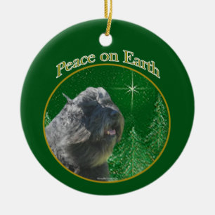 Bouvier Des Flandres Peace Keramik Ornament