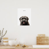 Bouvier Des Flandres Personalisiert Print Poster (Küche)