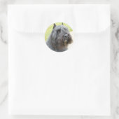 Bouvier des Flandres Runder Aufkleber (Tasche)