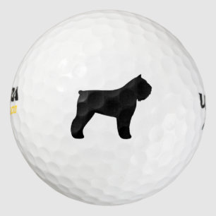Bouvier des Flandres Silhouette Golfball