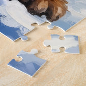 Bouvier des Flandres Snowy Farm Christmas Puzzle (Seite)