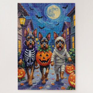 Bouvier des Flandres Trick-or-Treating Halloween Puzzle