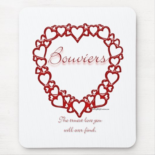 Bouvier des Flandres True Love Mousepad (Vorne)