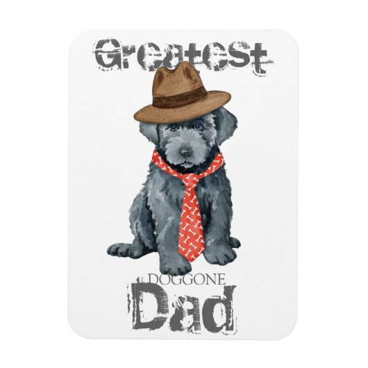 Bouvier des Flandres Vater Magnet (Vertikal)