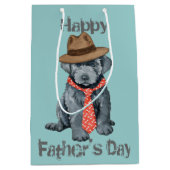 Bouvier des Flandres Vater Medium Geschenktüte (Vorderseite)