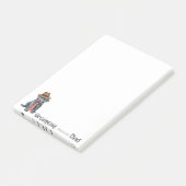 Bouvier des Flandres Vater Post-it Klebezettel (angewinkelt)
