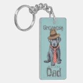 Bouvier des Flandres Vater Schlüsselanhänger (Vorderseite links)