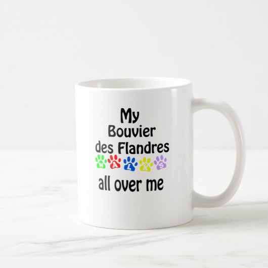 Bouvier des Flandres Walks Design Kaffeetasse (Rechts)