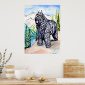 Bouvier des Flandres Wall Print Poster (Küche)