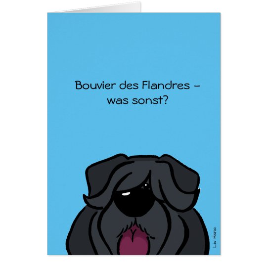 Bouvier des Flandres - was sonst? Karte