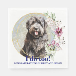 Bouvier des Flandres Wedding Napkins mit Foto Serviette