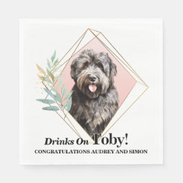 Bouvier des Flandres Wedding Napkins mit Foto Serviette