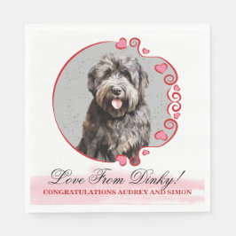 Bouvier des Flandres Wedding Napkins mit Foto Serviette