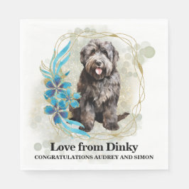 Bouvier des Flandres Wedding Napkins mit Foto Serviette