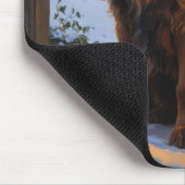 Bouvier des Flandres - Weihnachtsfeiertage Mousepad (Ecke)