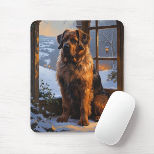 Bouvier des Flandres - Weihnachtsfeiertage Mousepad (Mit Mouse)
