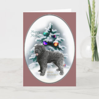 Bouvier des Flandres Weihnachtsgeschenke Feiertagskarte