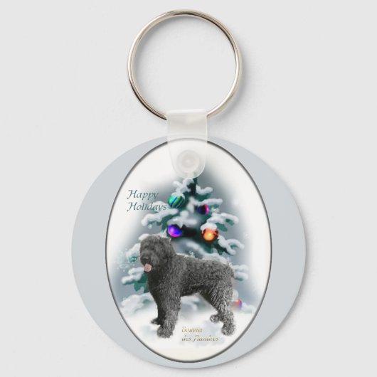 Bouvier des Flandres Weihnachtsgeschenke Schlüsselanhänger (Vorderseite)