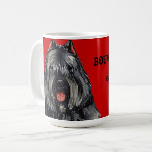 Bouvier Farbblock Kaffeetasse (Vorderseite Links)