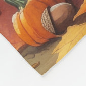 Bouviers des Flandres Autumn Leaves Erntedank Fleecedecke (Ecke)