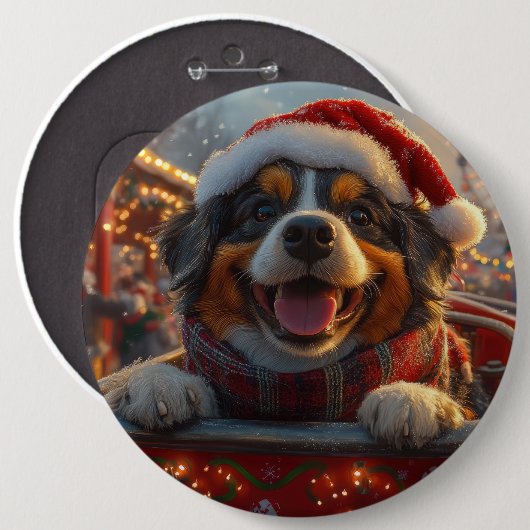 Bouviers des Flandres Dog Roller Untersetzer Weihn Button (Vorne & Hinten)