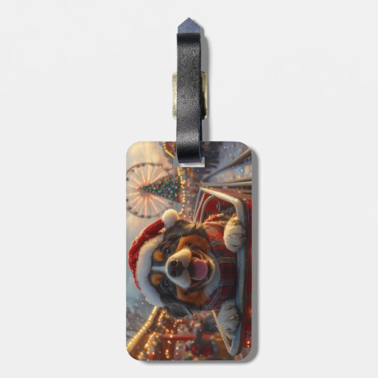 Bouviers des Flandres Dog Roller Untersetzer Weihn Gepäckanhänger (Rückseite vertikal)