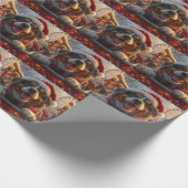 Bouviers des Flandres Dog Roller Untersetzer Weihn Geschenkpapier (Ecke)