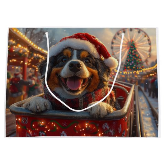 Bouviers des Flandres Dog Roller Untersetzer Weihn Große Geschenktüte (Vorderseite)