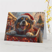 Bouviers des Flandres Dog Roller Untersetzer Weihn Karte (Gelbe Blume)