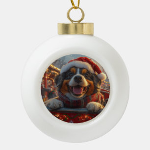 Bouviers des Flandres Dog Roller Untersetzer Weihn Keramik Kugel-Ornament