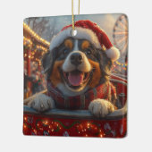 Bouviers des Flandres Dog Roller Untersetzer Weihn Keramikornament (Links)